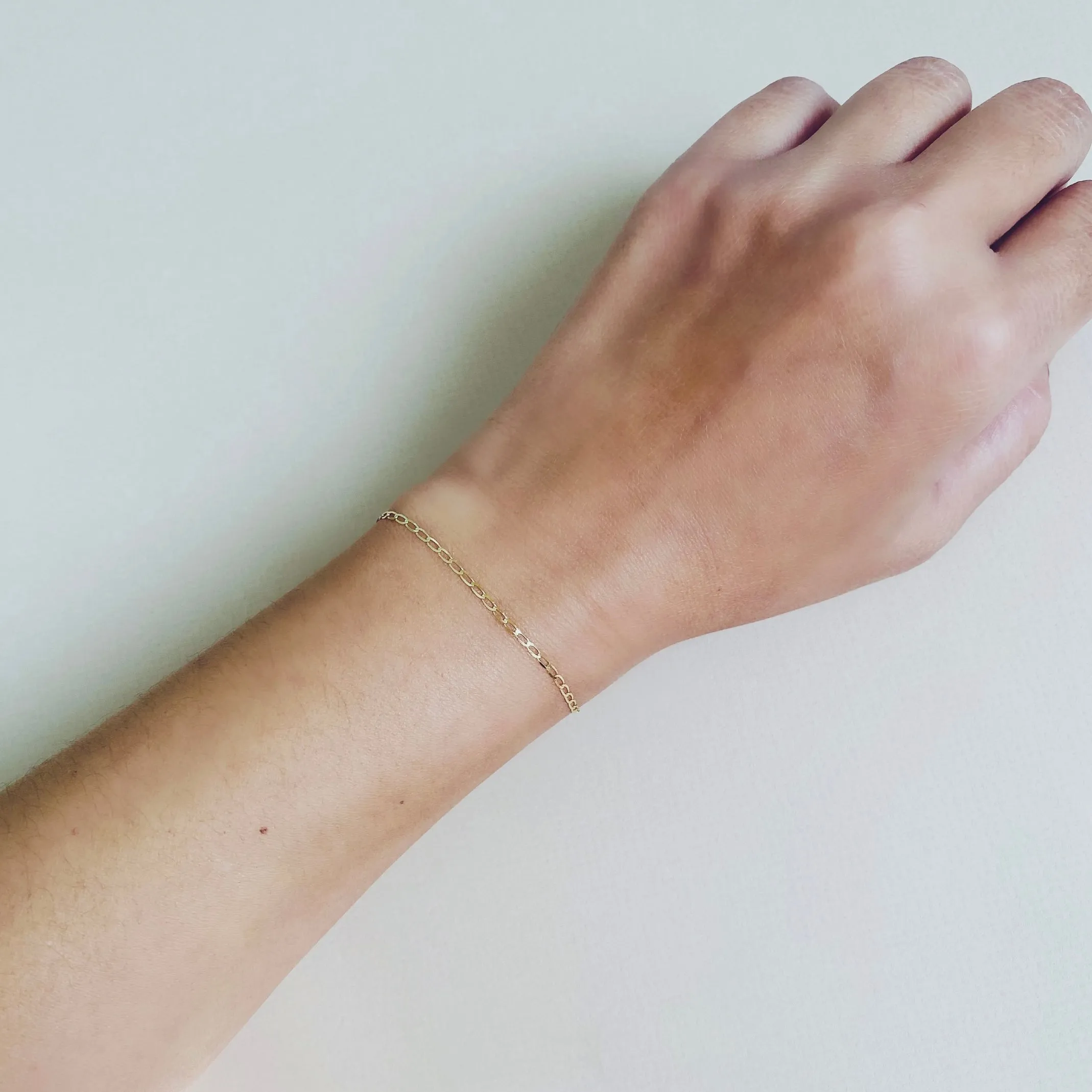 Elongated Curb Bracelet