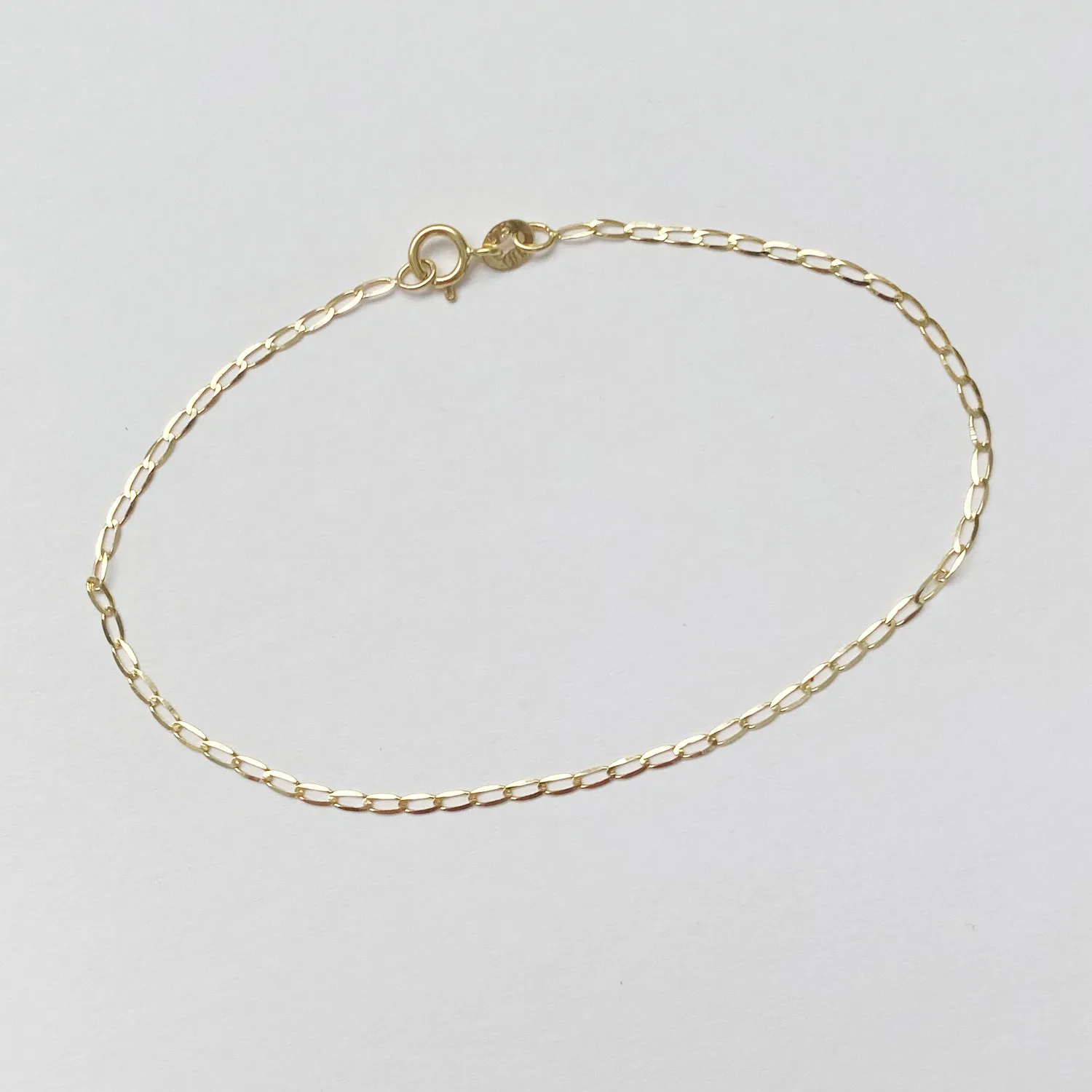 Elongated Curb Bracelet