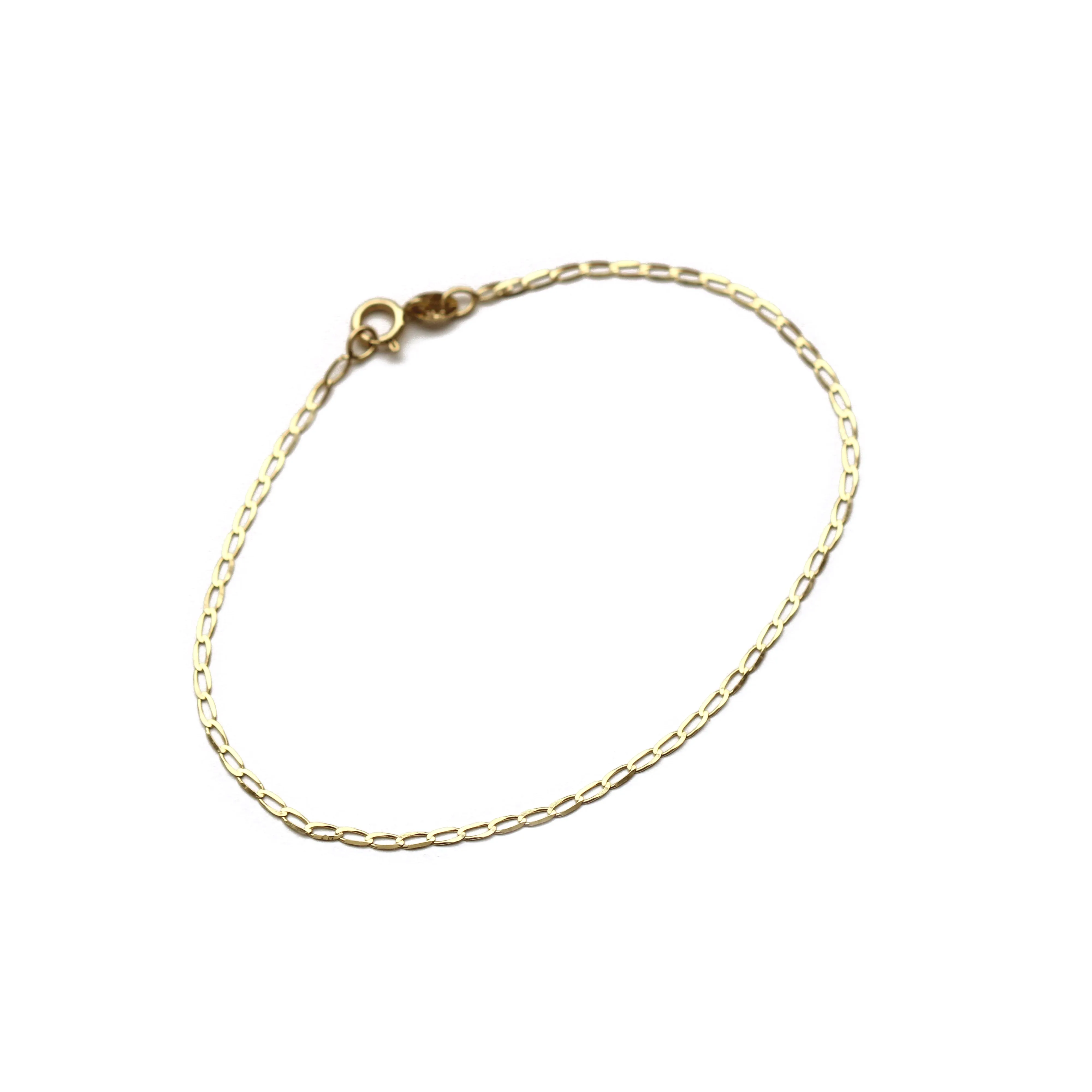Elongated Curb Bracelet