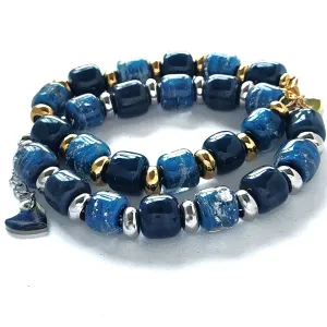 Eternal Cremation Bracelet in Ocean Blue