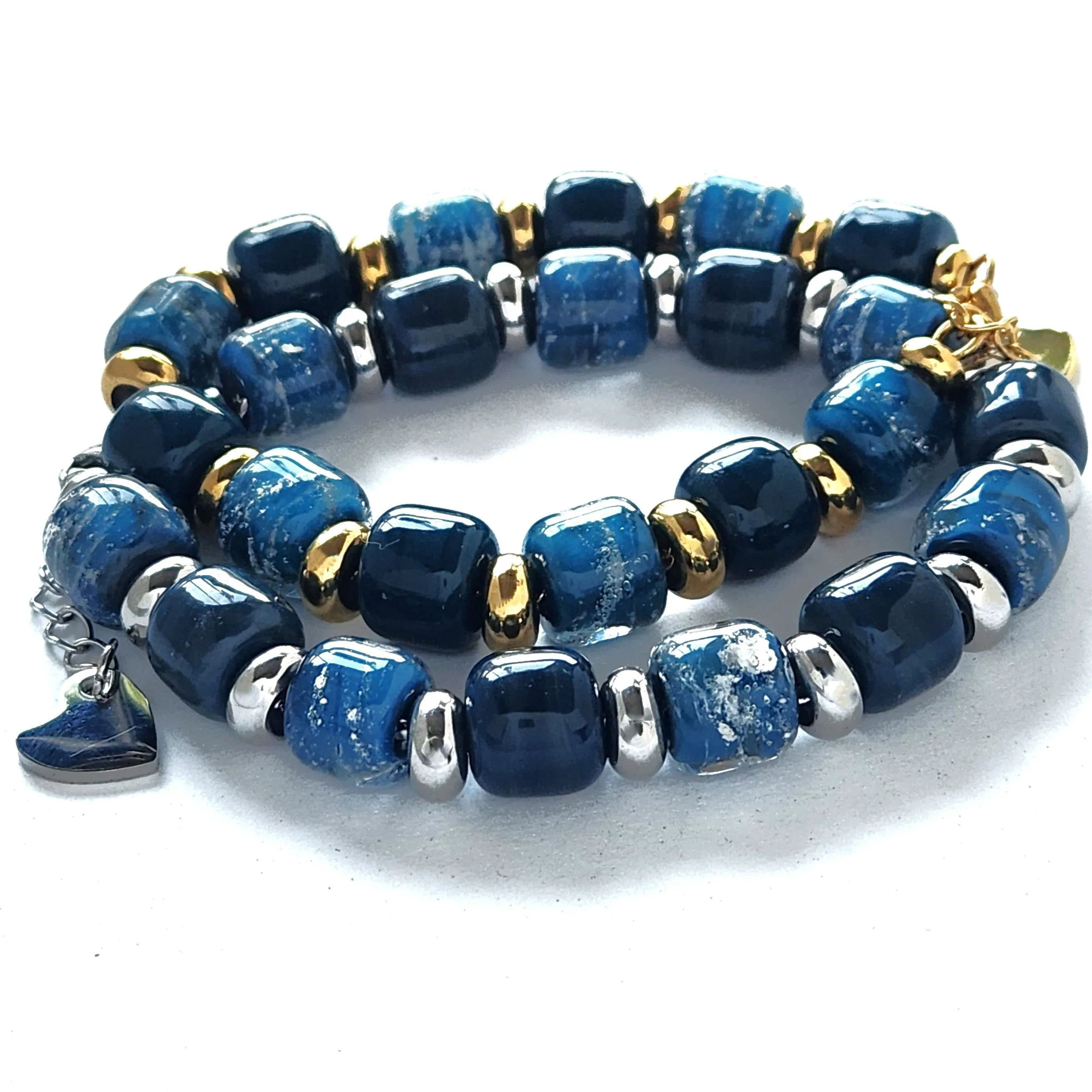 Eternal Cremation Bracelet in Ocean Blue