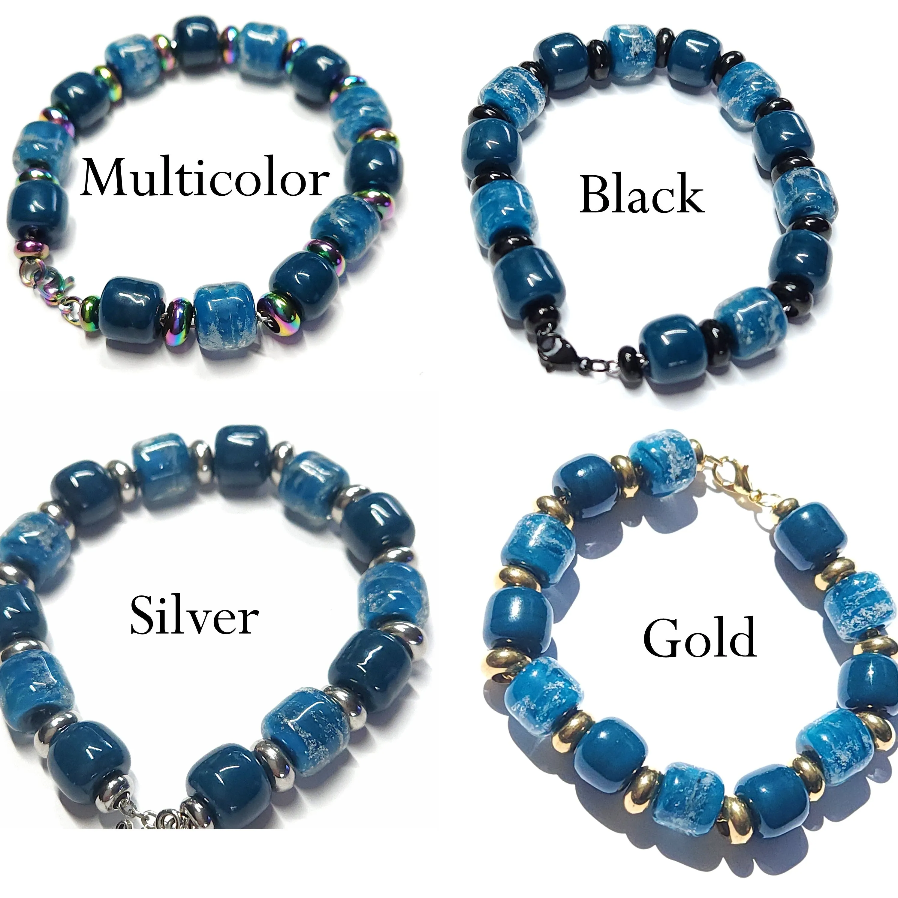 Eternal Cremation Bracelet in Ocean Blue