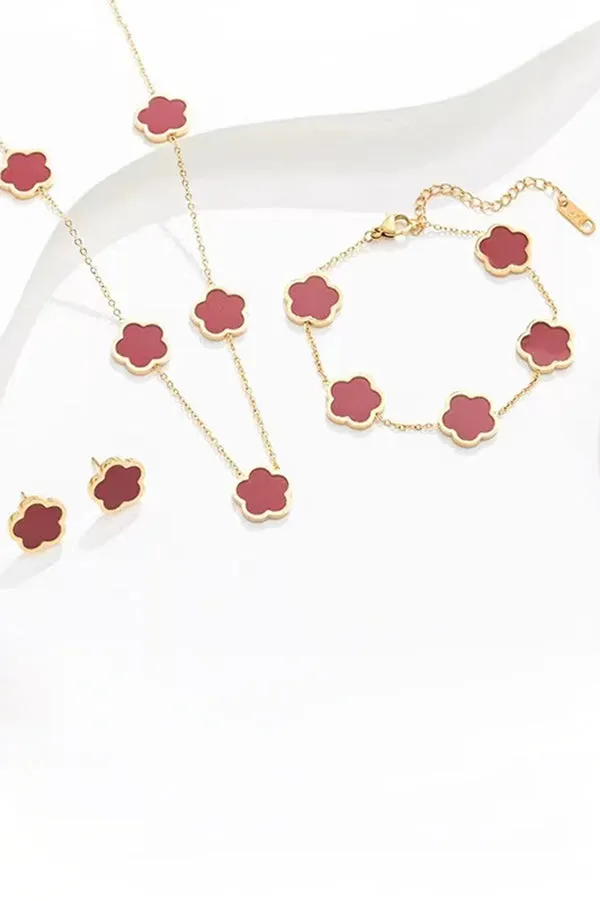 Exquisite Flower-shaped Versatile Metal Chain Jewelry