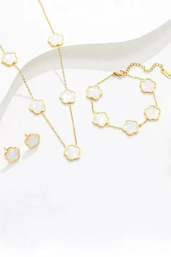 Exquisite Flower-shaped Versatile Metal Chain Jewelry
