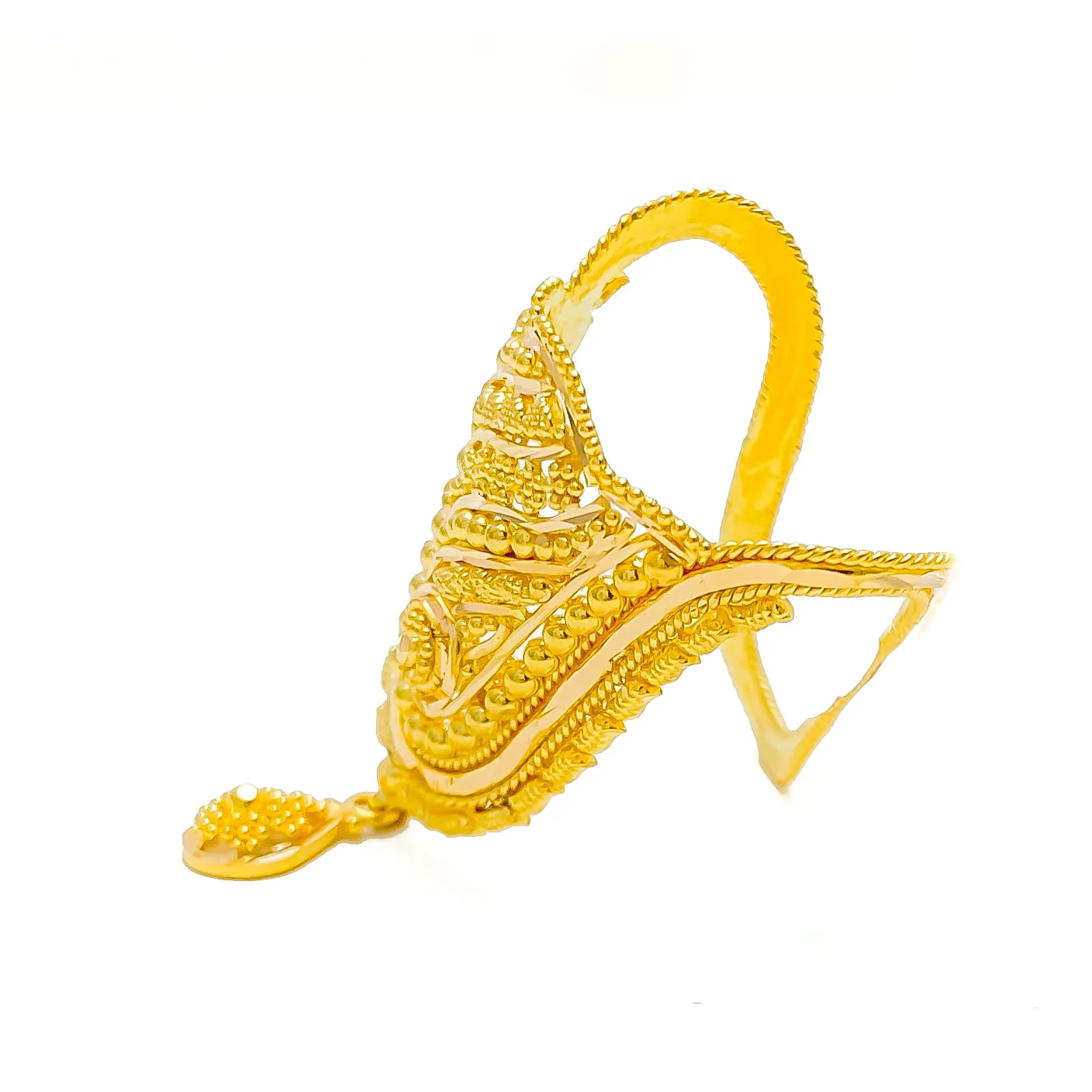 Fancy Unique 22K Gold Vanki Ring