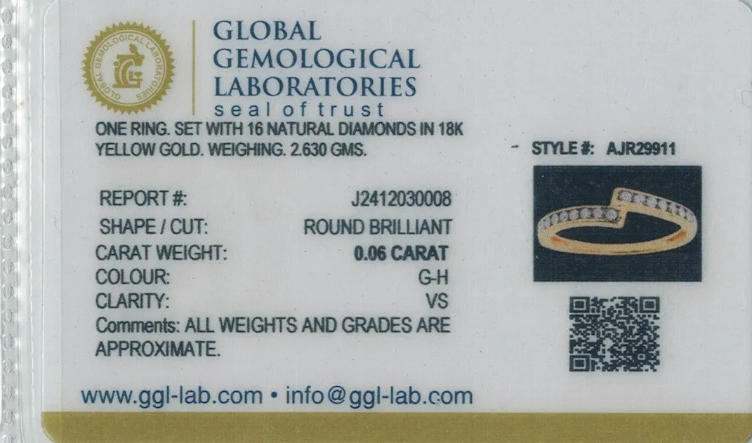 Fancy Upscale 18K Gold   Diamond Band