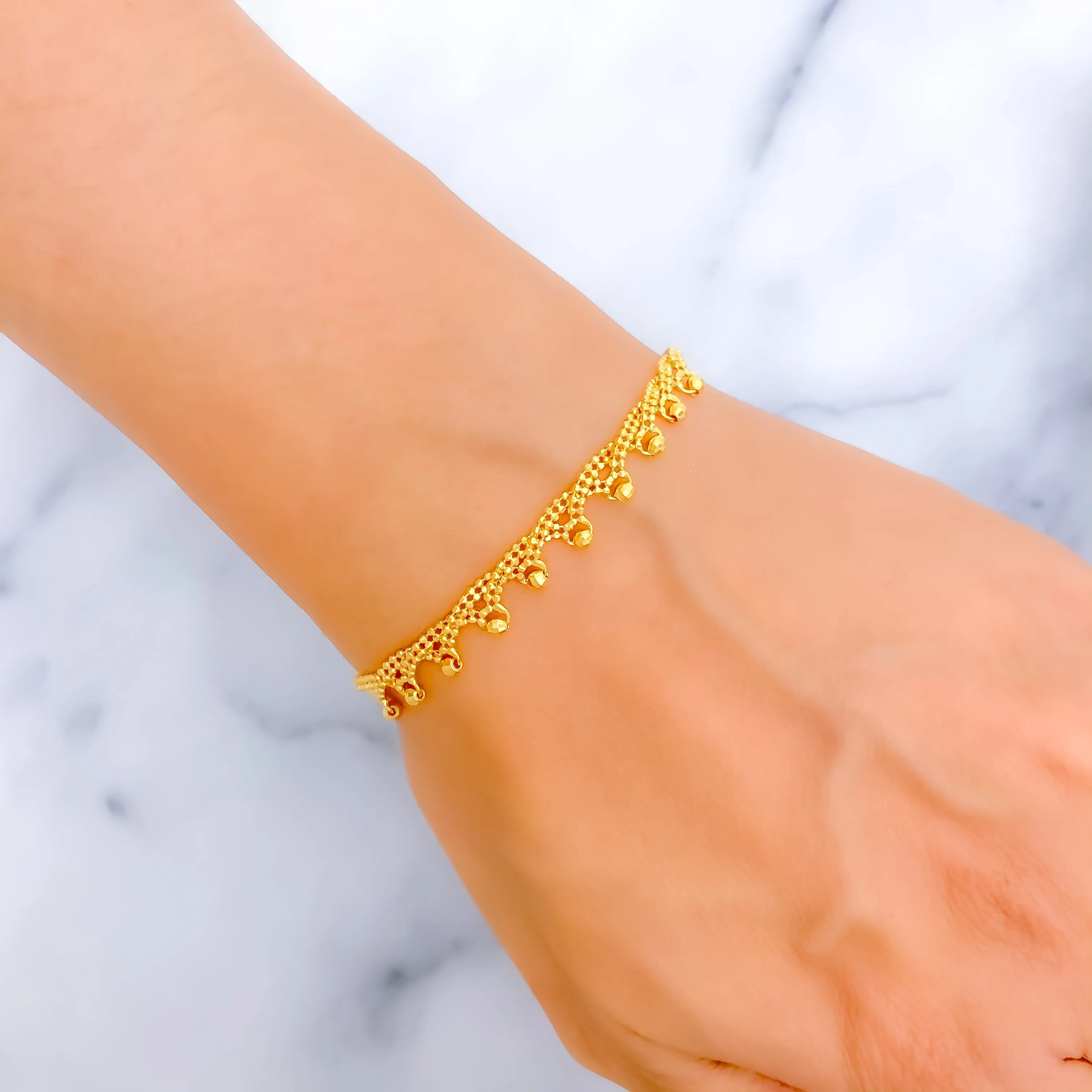 Fashionable Stylish 22K Gold Bracelet
