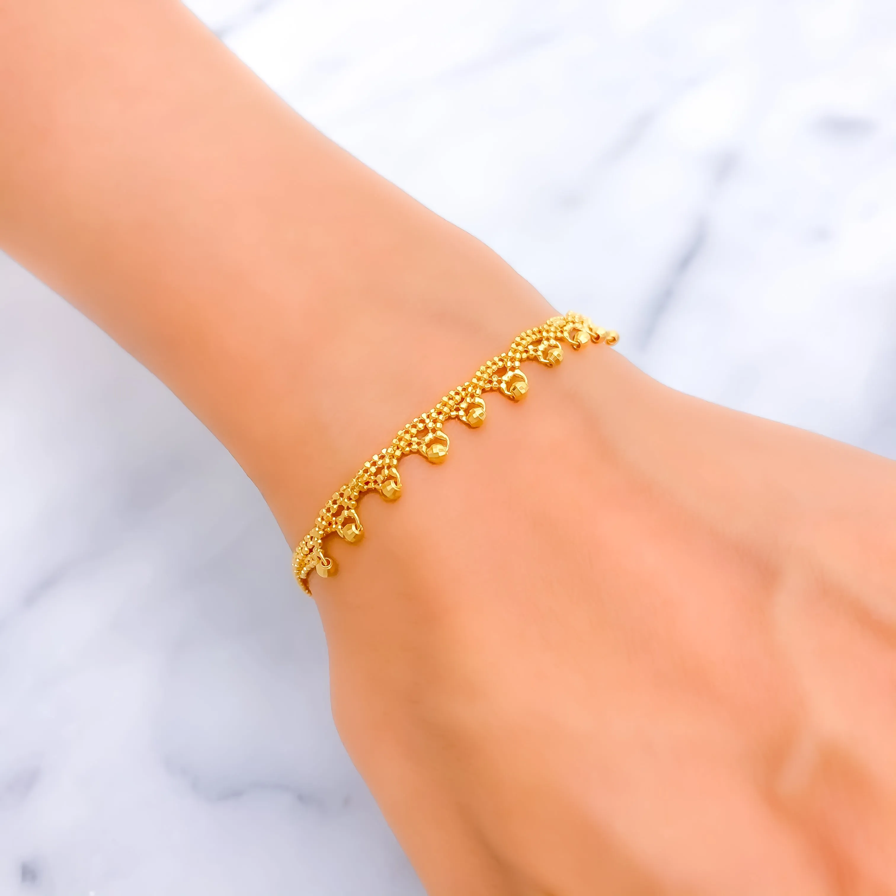 Fashionable Stylish 22K Gold Bracelet