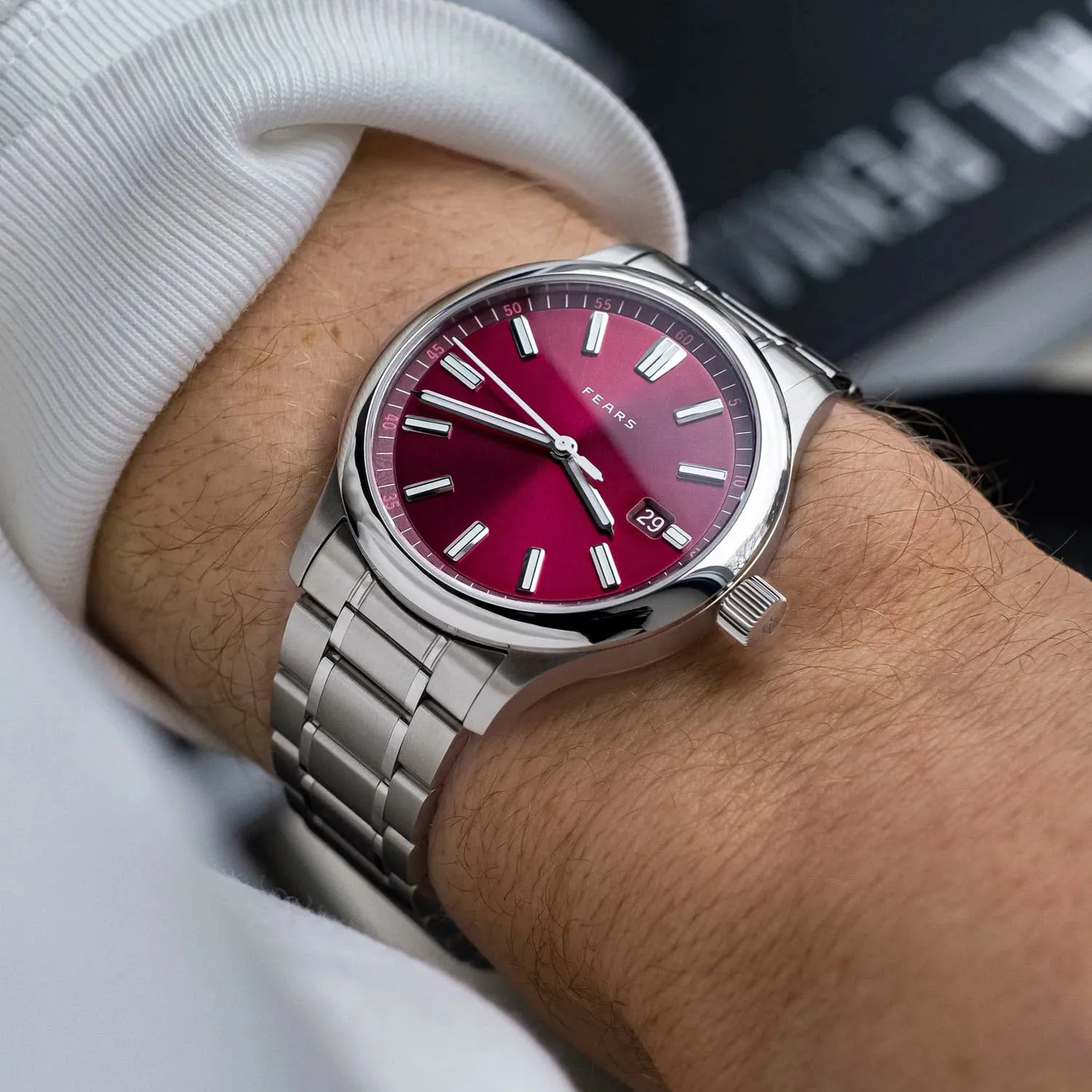 Fears Redcliff 39.5 Date Cherry Red Automatic – BS139.510-Red-B