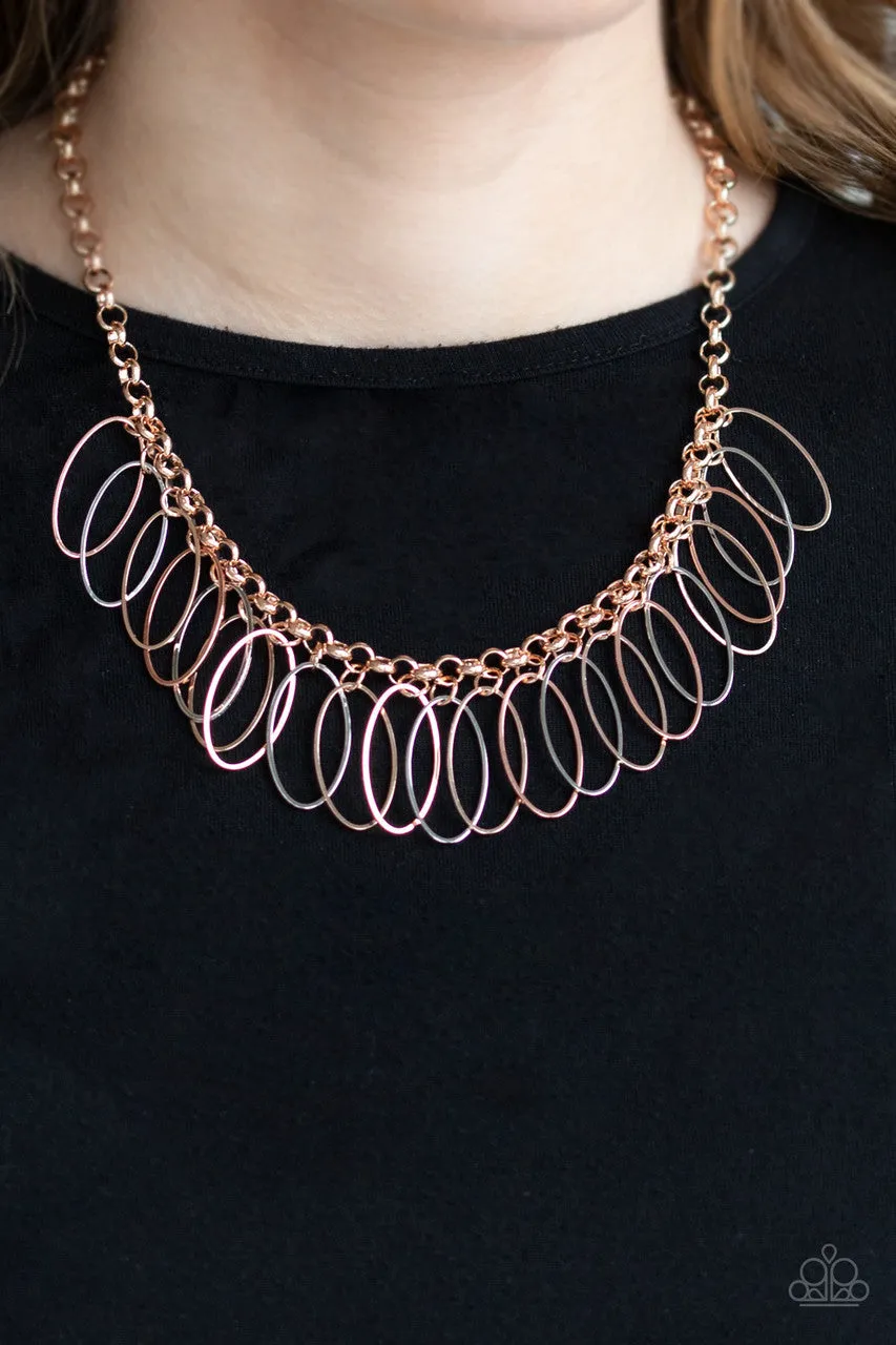 Fringe Finale Multi Paparazzi Necklace