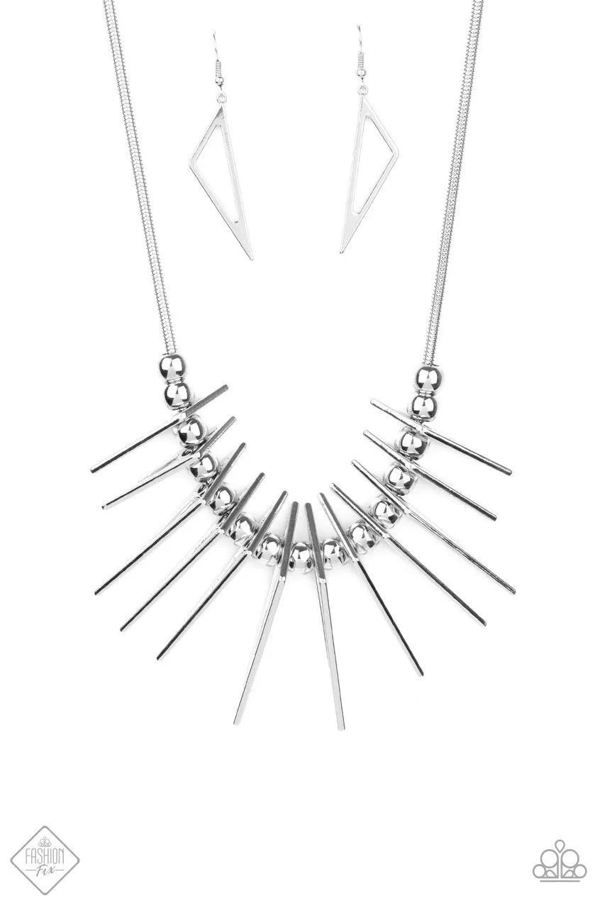 Fully Charged Silver Paparazzi Necklace