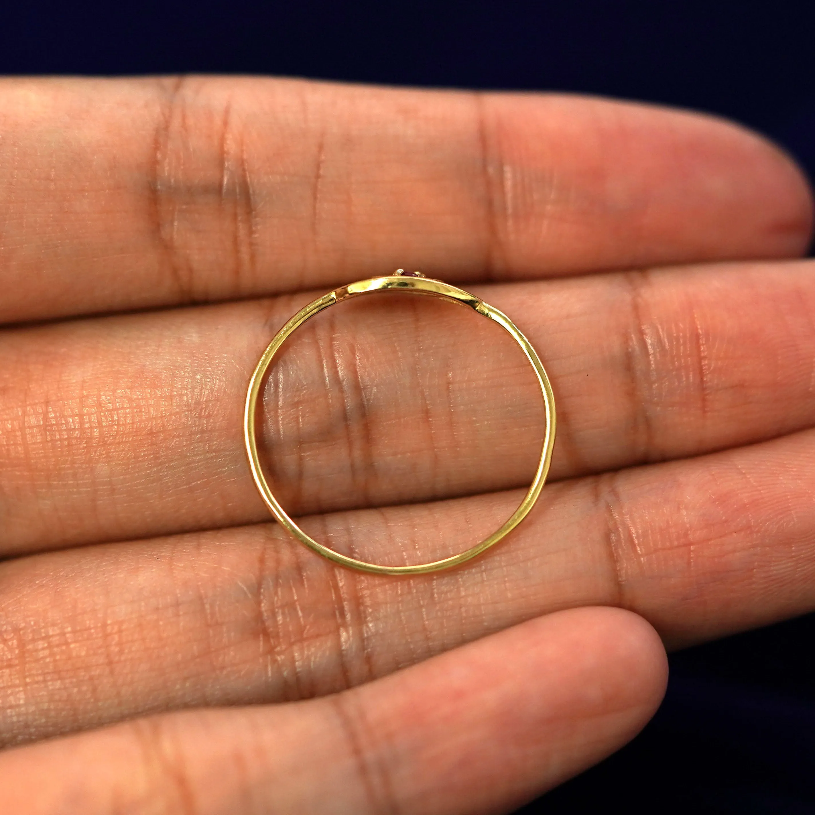 Gemstone Evil Eye Ring