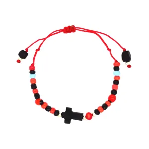 Genuine Jet Azabache Red String Bracelet Adult Women and Men