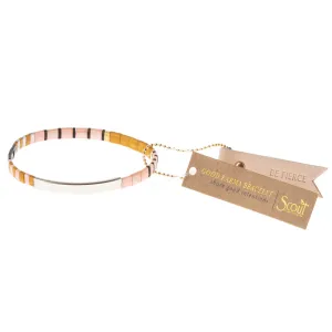 GK009 Good Karma Miyuki Bracelet Be Fierce Pink