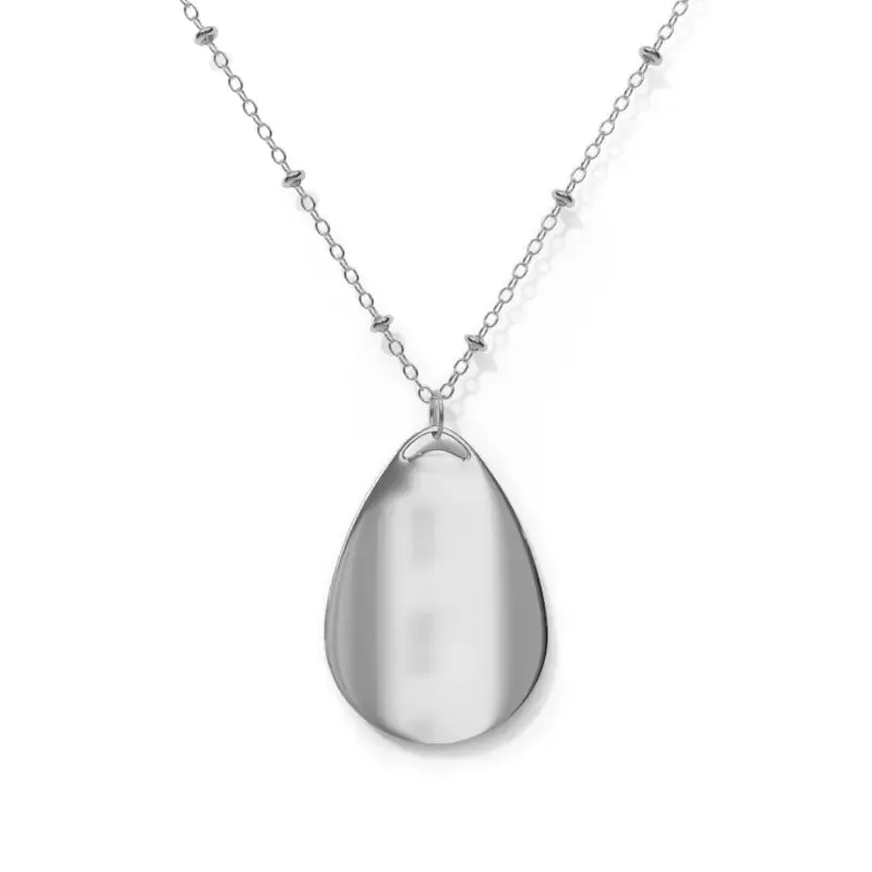 Glamorous Letter d Oval Necklace for Bold Style