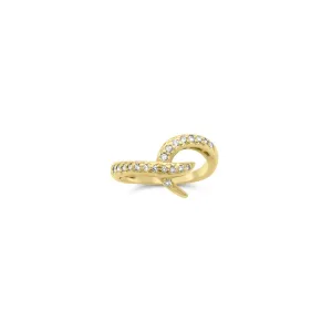 Gold & Diamond Hook Rings
