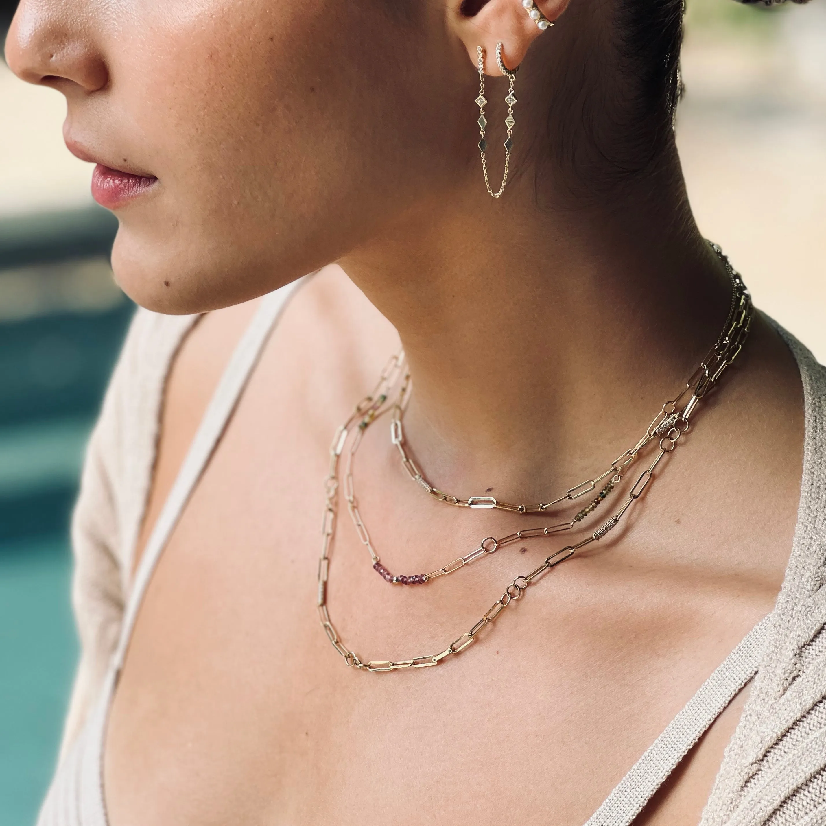 Gold-Filled Mixed Bold Chain Necklace
