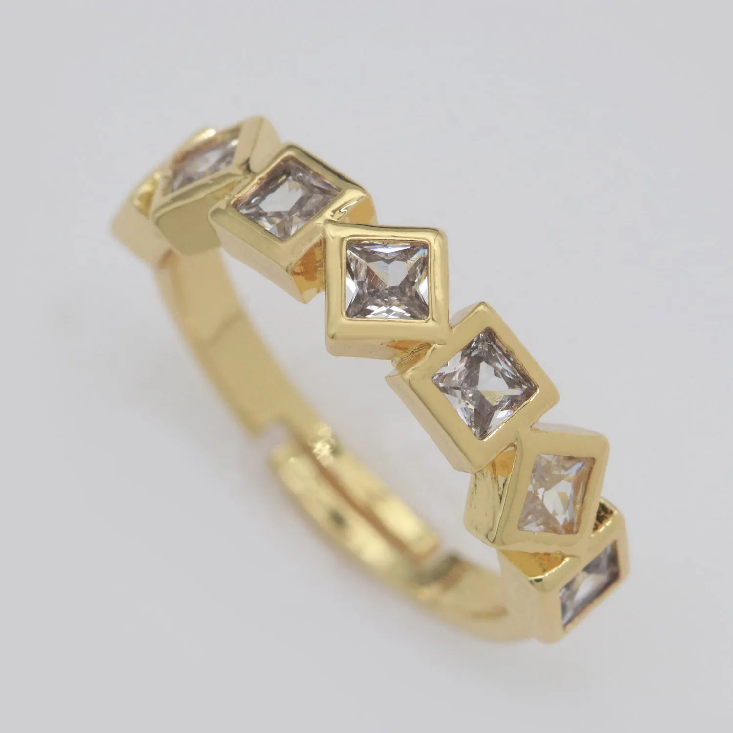 Gold Geometric Ring Stacking Rings | Trendy Ring | Unique Shape Ring | Christmas Holiday Gift