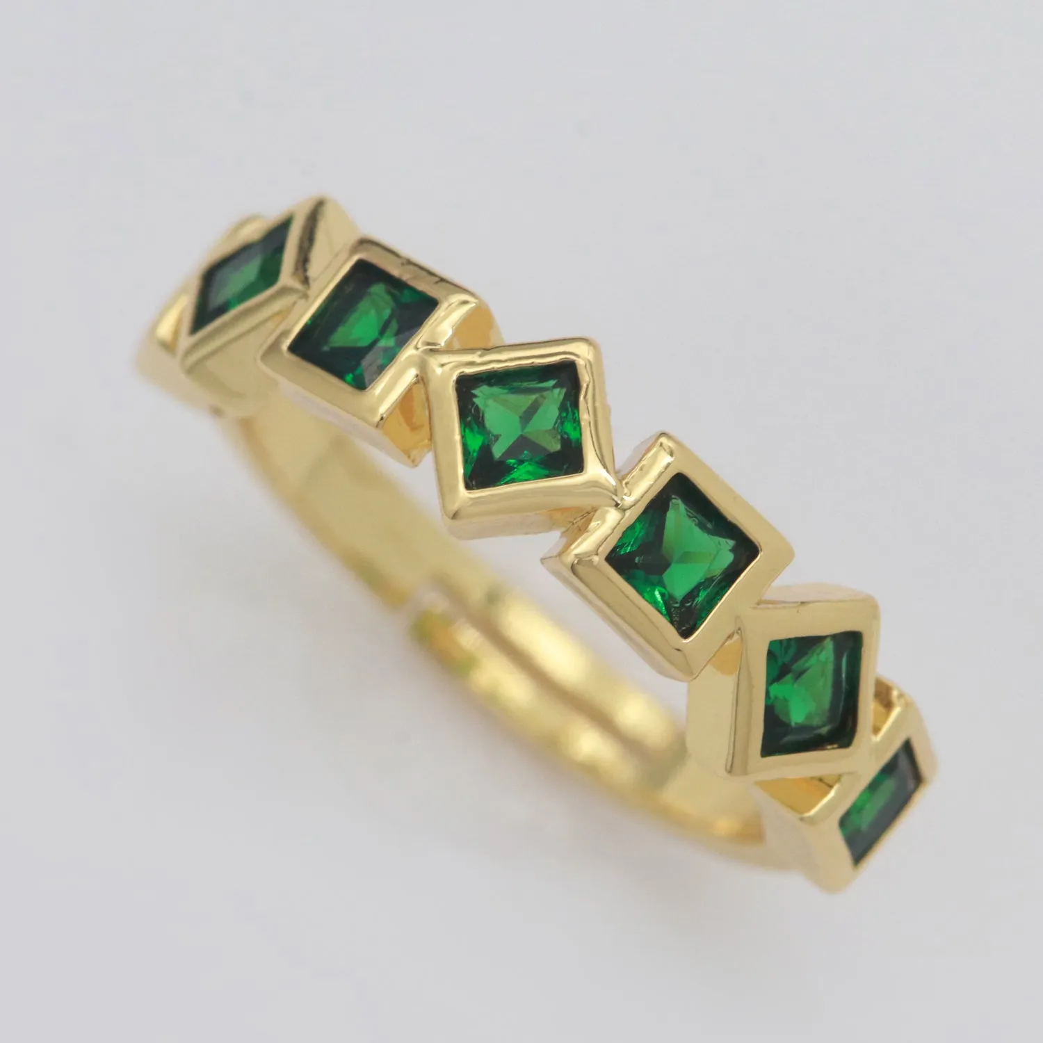 Gold Geometric Ring Stacking Rings | Trendy Ring | Unique Shape Ring | Christmas Holiday Gift