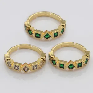 Gold Geometric Ring Stacking Rings | Trendy Ring | Unique Shape Ring | Christmas Holiday Gift