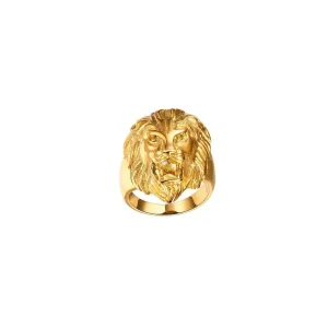 Gold Lion Ring