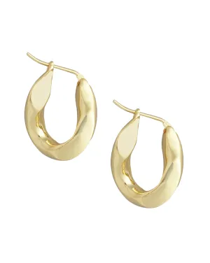 Gold Plated Stylish Hoop Earring For Women