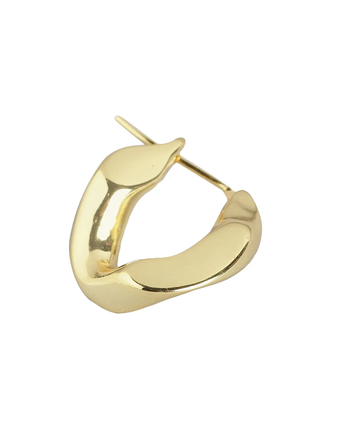 Gold Plated Stylish Hoop Earring For Women