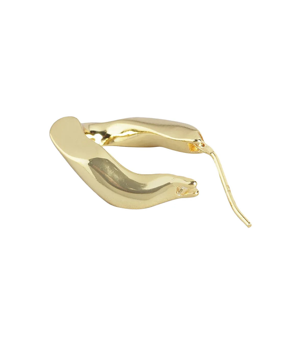 Gold Plated Stylish Hoop Earring For Women