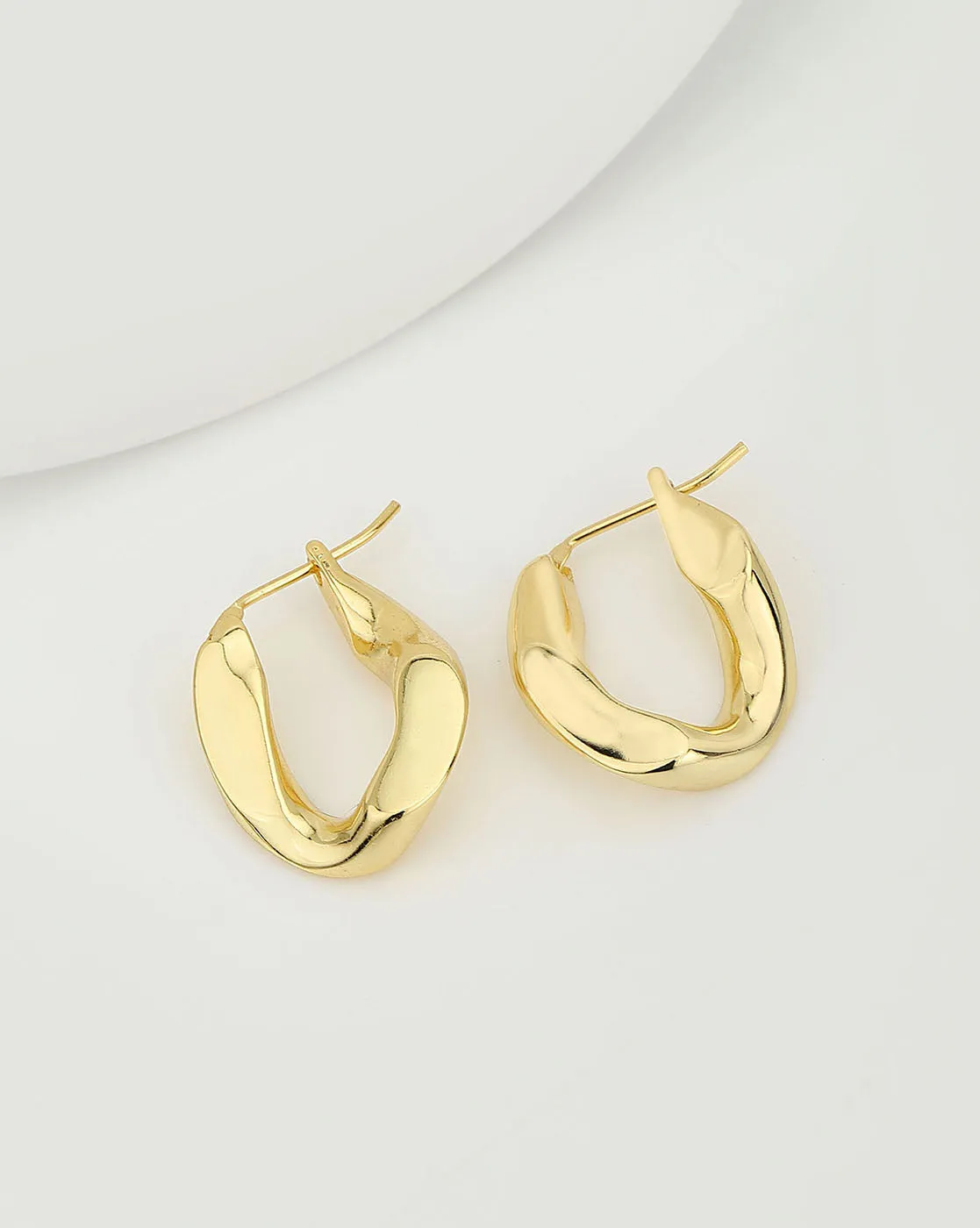 Gold Plated Stylish Hoop Earring For Women