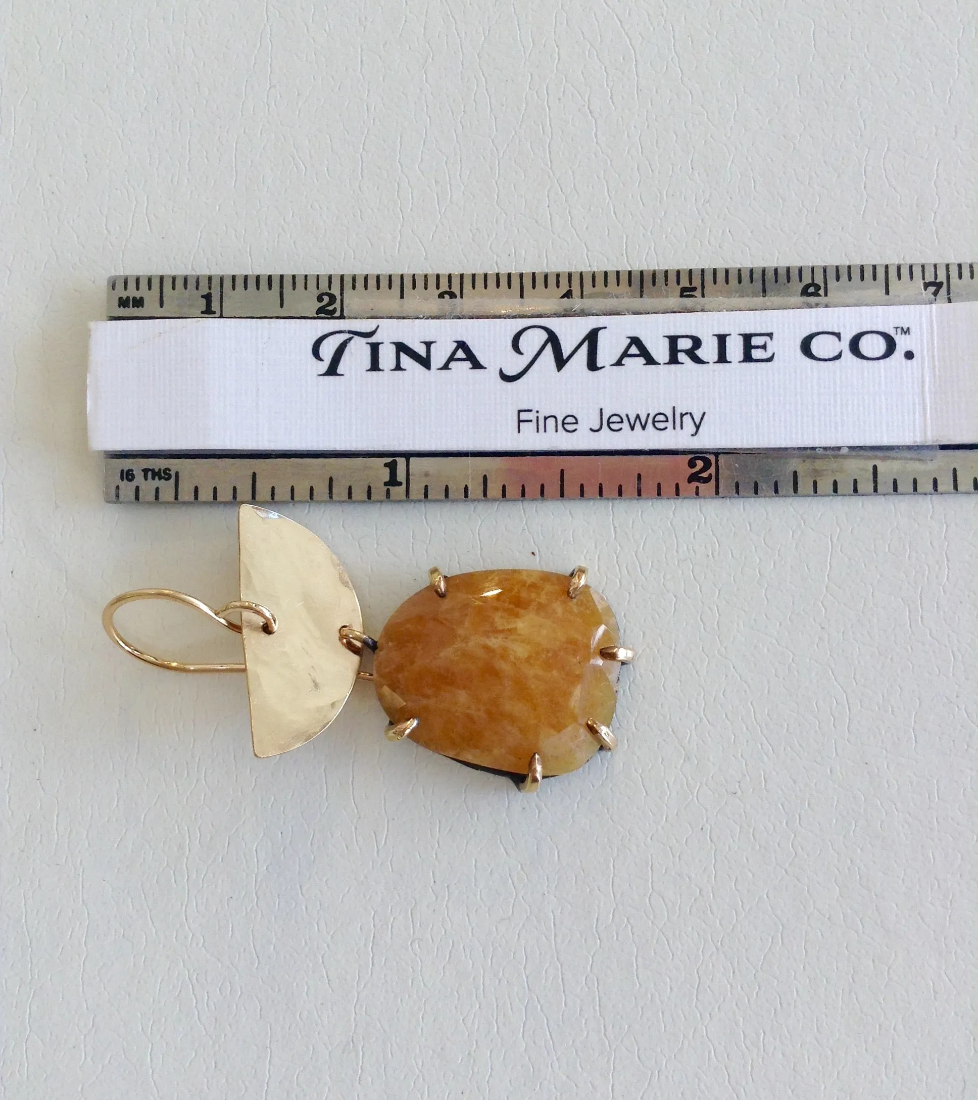 Golden Sapphire Earrings