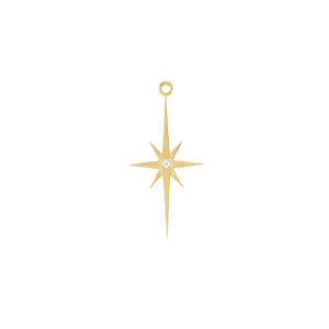 Grande Astra Star Plaque with Diamonds