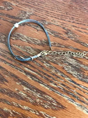 Gray 2-Strand copper Bracelet