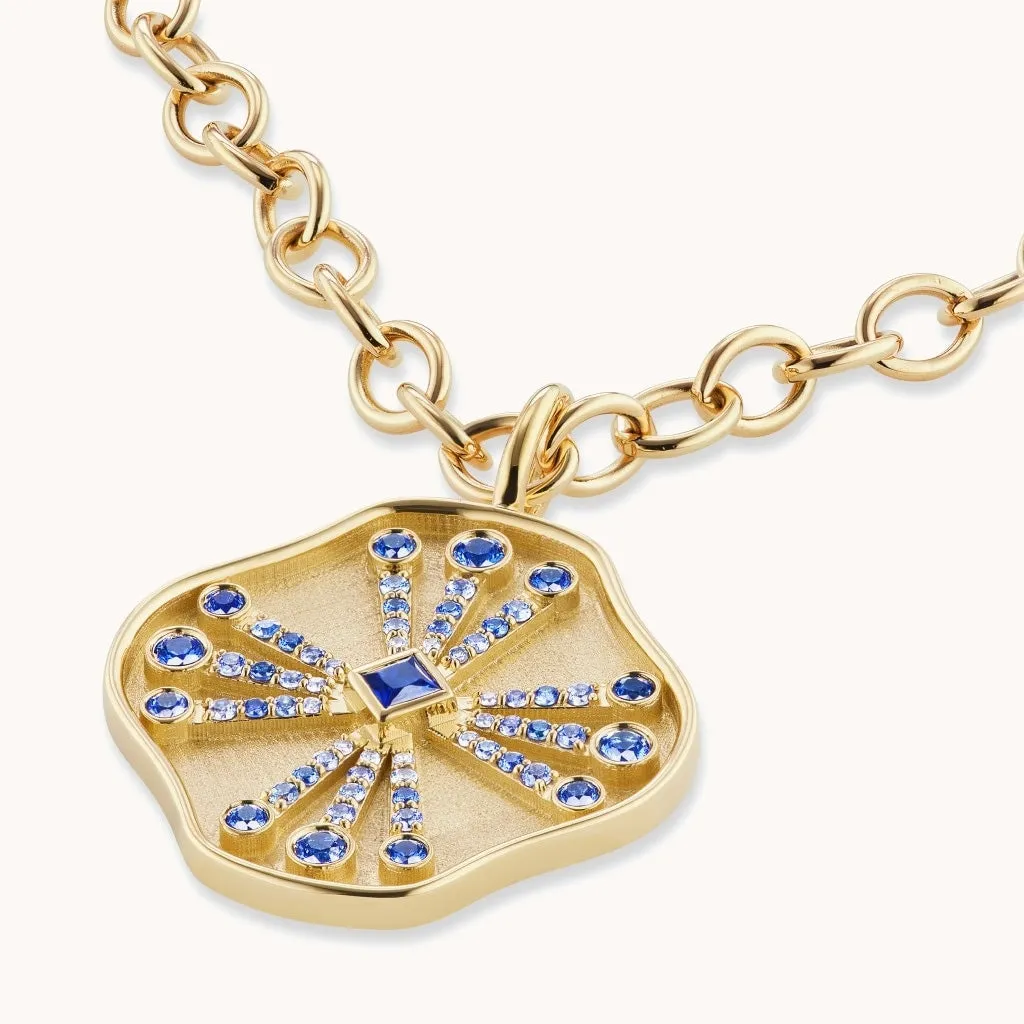 Guiding Light Necklace Blue Sapphire