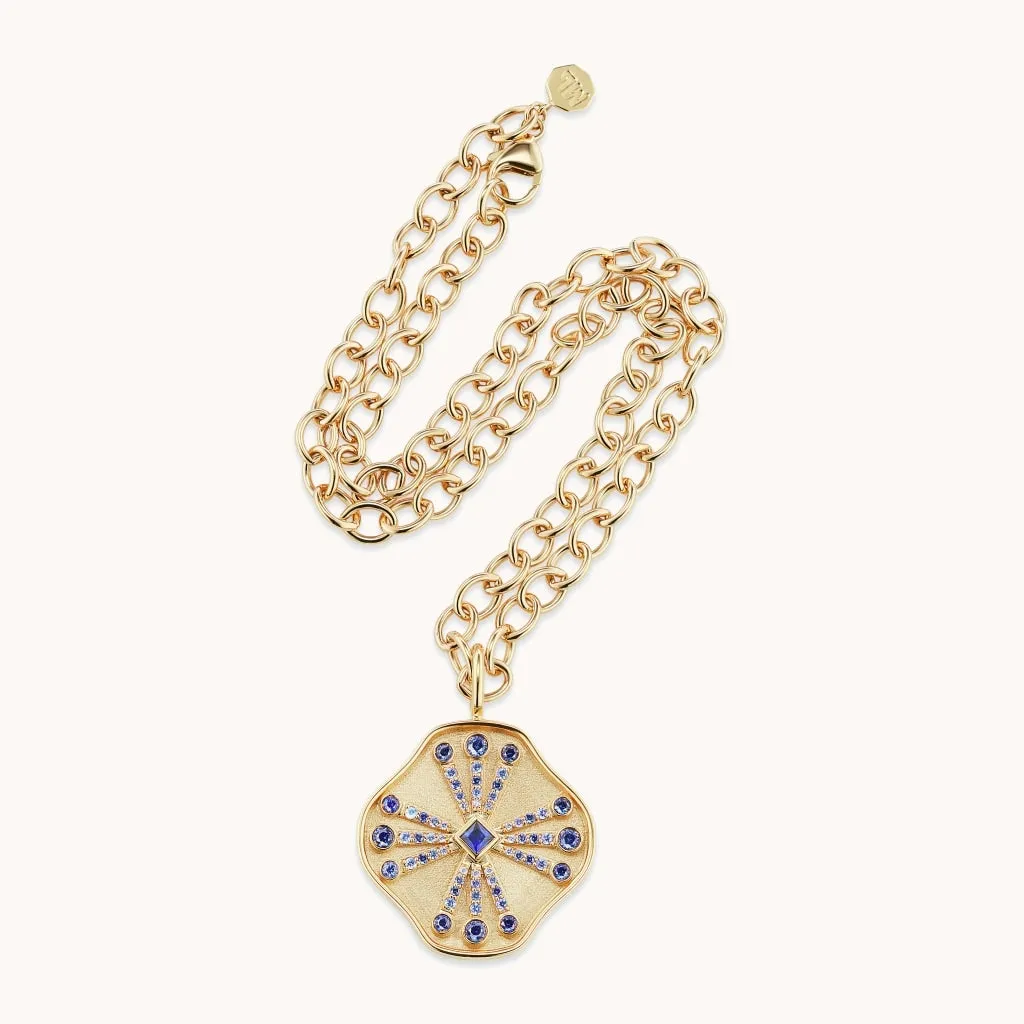 Guiding Light Necklace Blue Sapphire