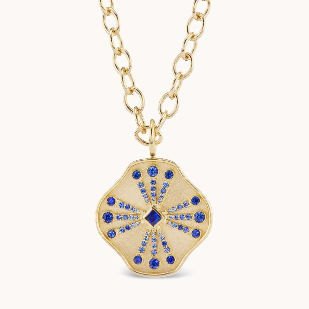 Guiding Light Necklace Blue Sapphire