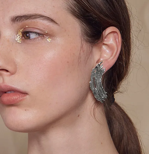 Gwendolyn Earrings in Rhodium