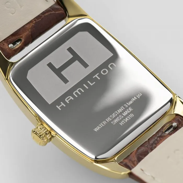 Hamilton American Classic Boulton Quartz Gold PVD Leather