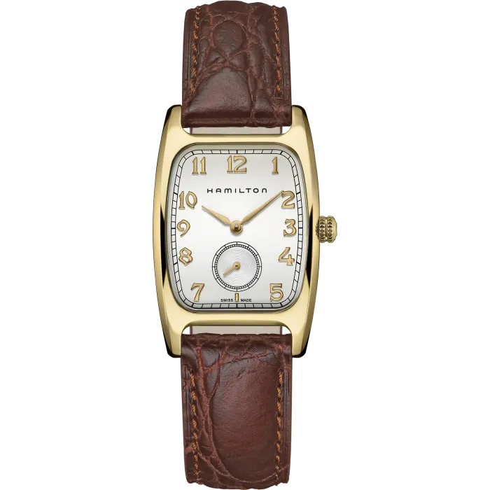 Hamilton American Classic Boulton Quartz Gold PVD Leather