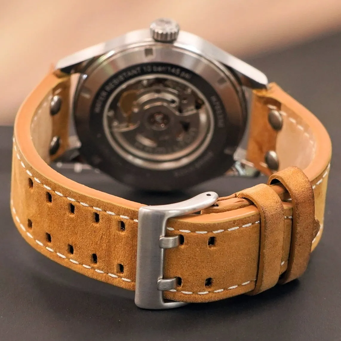 HAMILTON Khaki Field Day Date Auto Watch H705350 42mm 12/24-Dial Wristwatch - Double Box!