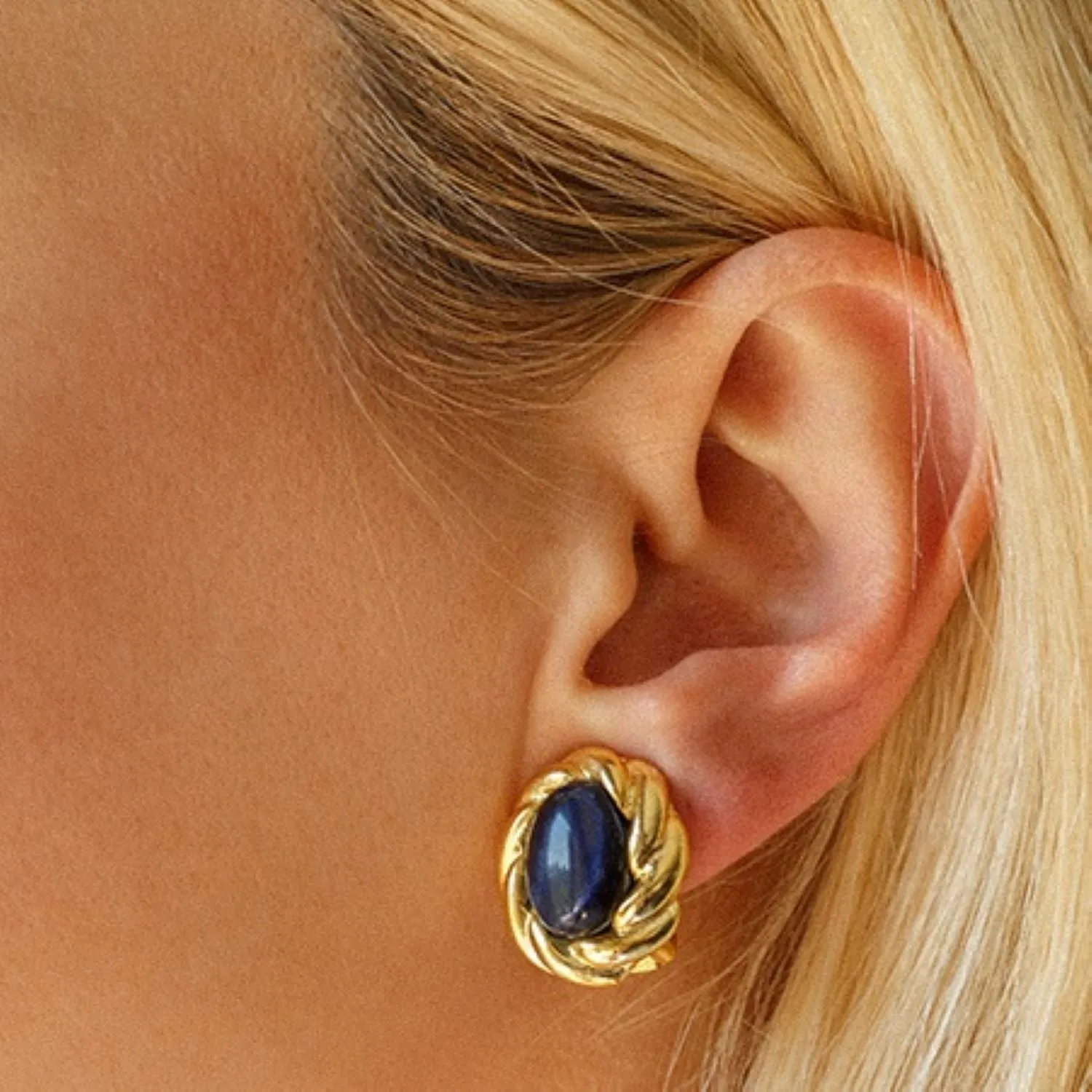 Han Navy Earrings