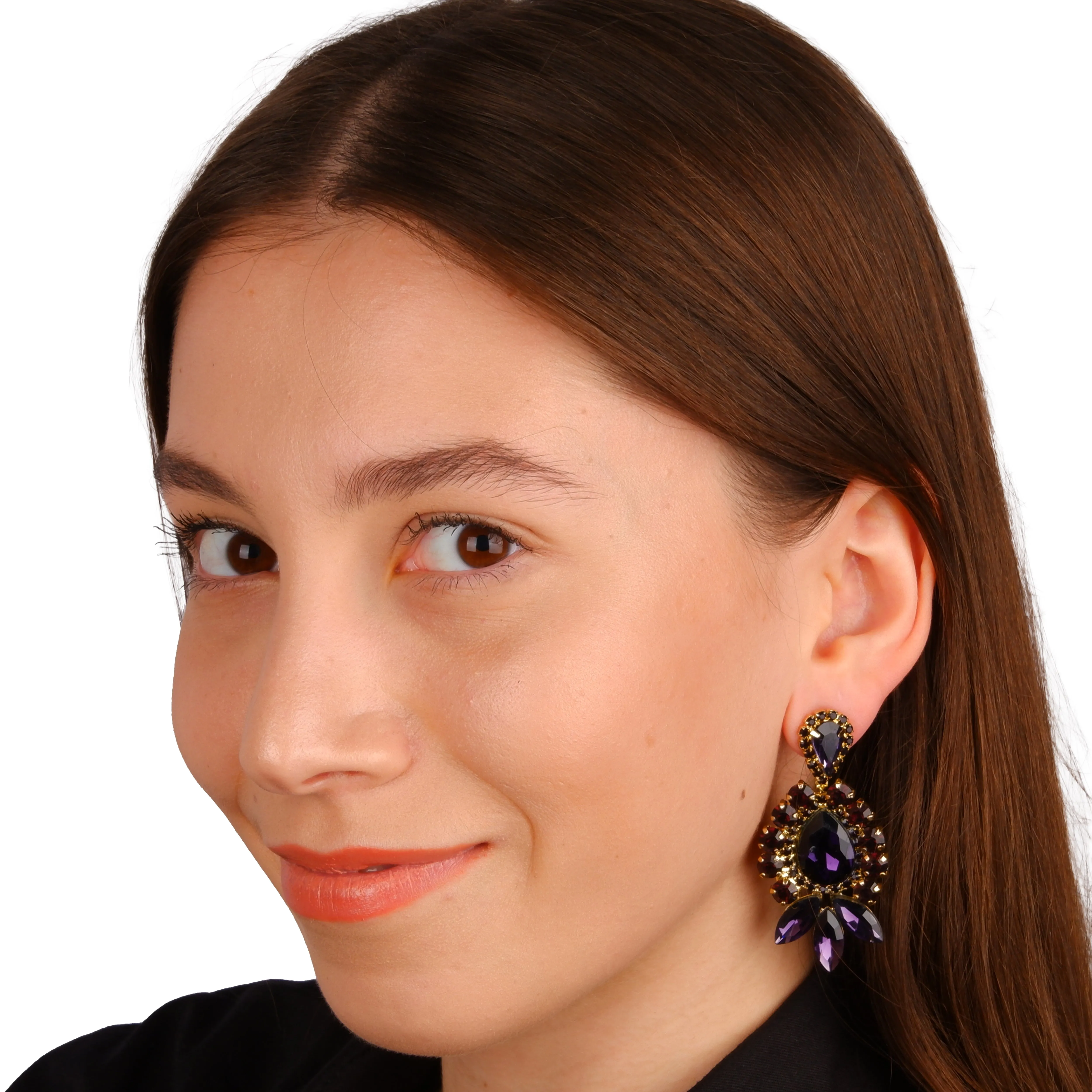 Handcrafted Bridal Crystal Earrings