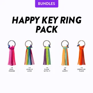 HAPPY KEYRING / KEYCHAIN Pack (20PCS)