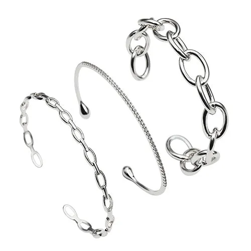 Harmony Trio Bracelet Set (White) - HBTRIO2W