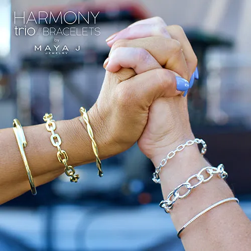 Harmony Trio Bracelet Set (White) - HBTRIO2W