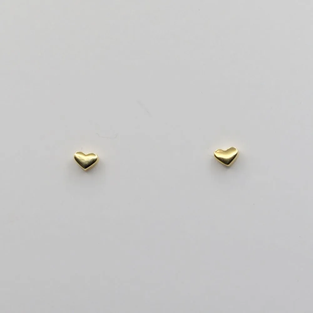 Heart Shaped Stud Earrings