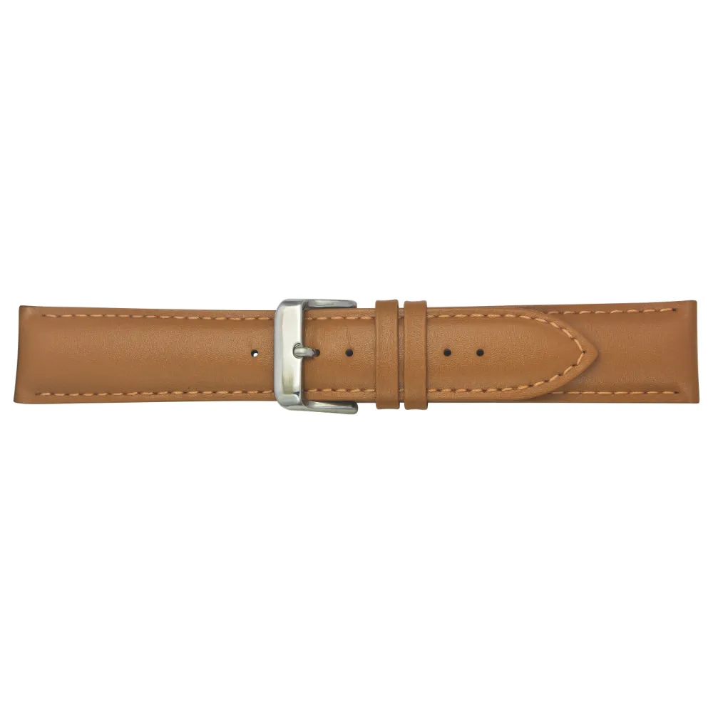 Helix By Timex Silver Round Analog Leather Watch Men -TW039HG01