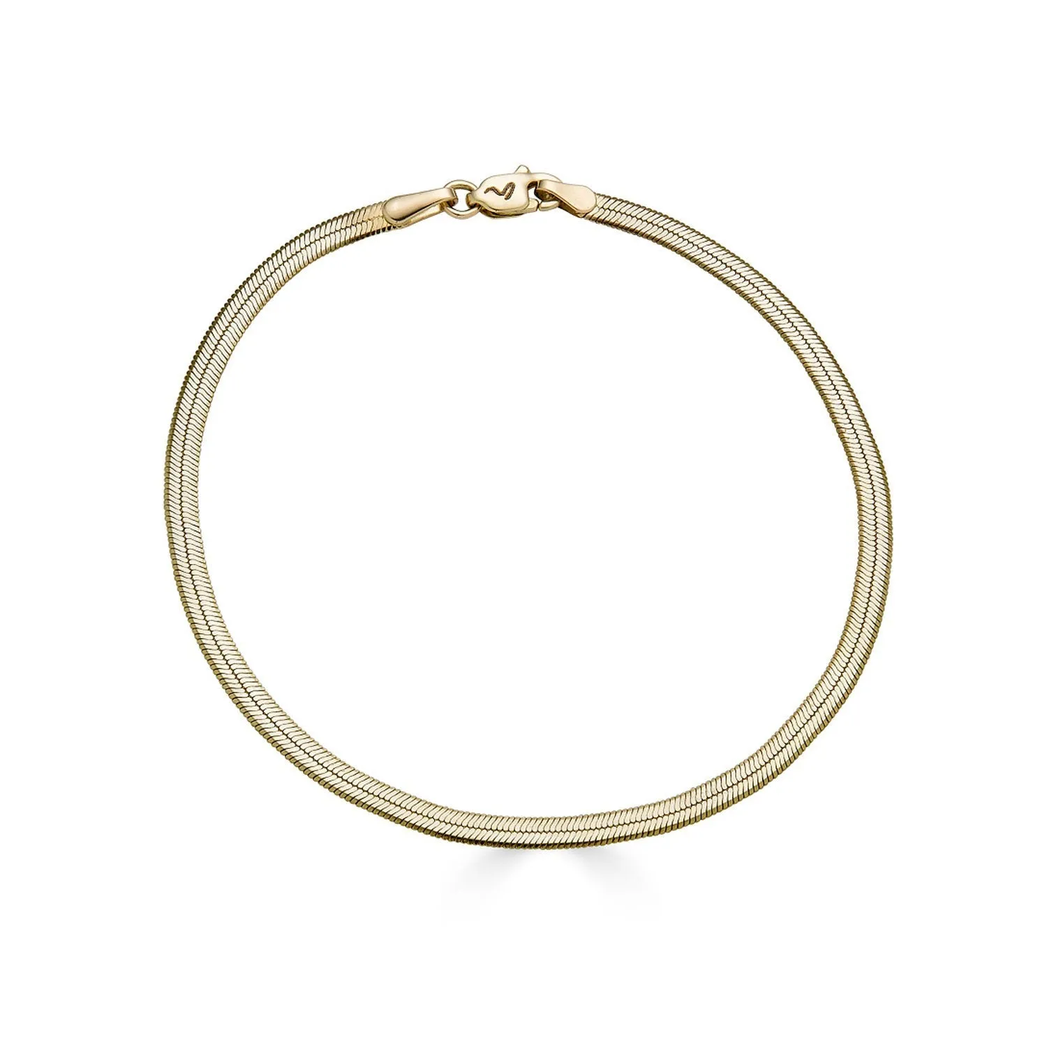 Herringbone Chain Bracelet - Gold Filled