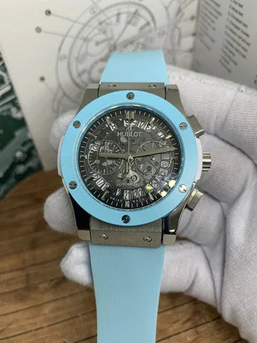 Hublot Big Bang with a silLined bluever stainless steel