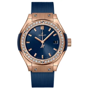 Hublot Classic Fusion Blue King Gold 29mm Diamonds - 591.OX.7180.RX.1204