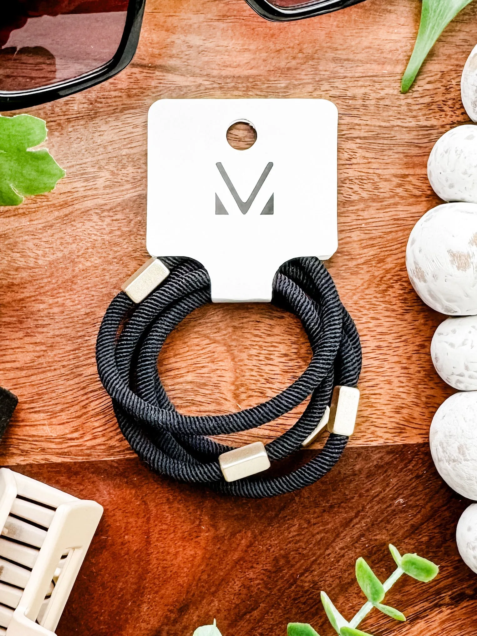 IN STOCK Hair Tie Bracelet Sets - Neutral Gold Accents | Hair Accessories FINAL SALE